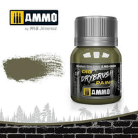 Ammo by MIG A.MIG-0609 Drybrush Medium Olive Green - Gap Games