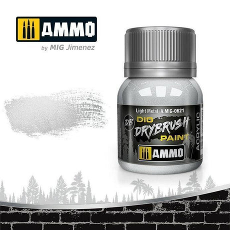 Ammo by MIG A.MIG-0621 Drybrush Light Metal - Gap Games