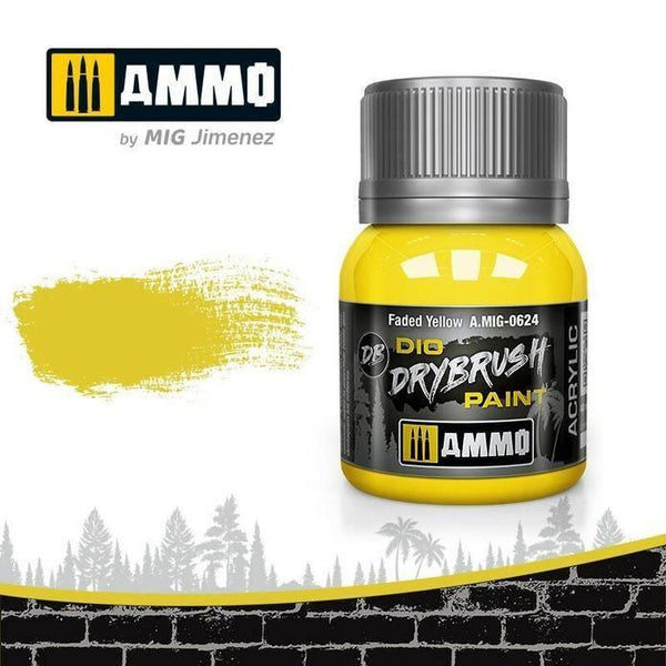 Ammo by MIG A.MIG-0624 Drybrush Faded Yellow - Gap Games