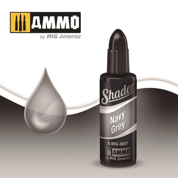 Ammo by MIG A.MIG-0857 Shader Navy Grey 10ml - Gap Games
