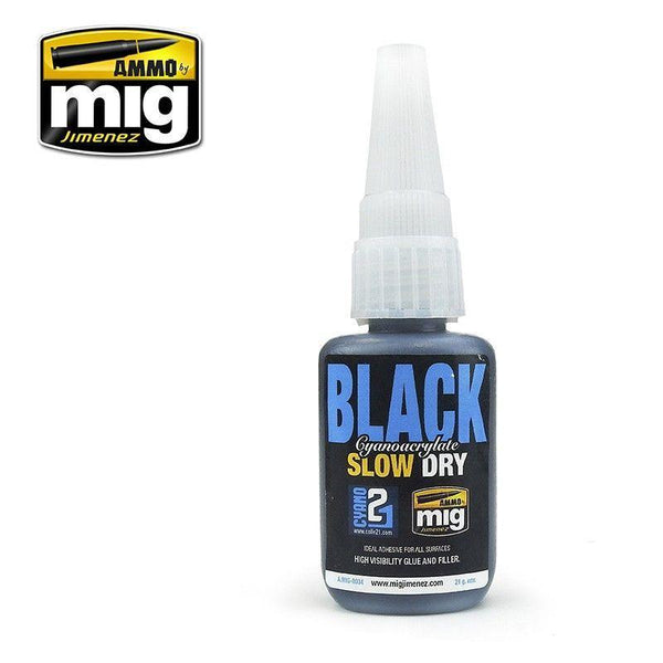Ammo by MIG Accessories Black Slow Dry Cyanoacrylate - Gap Games