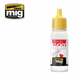 Ammo by MIG Accessories Satin Lucky Varnish 17ml - Gap Games