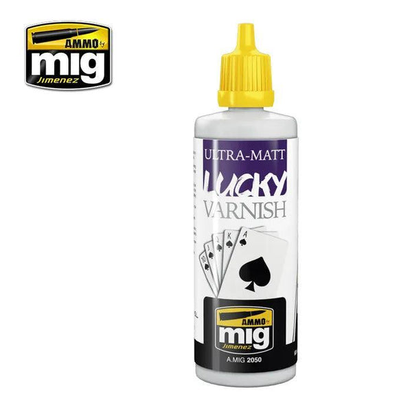 Ammo by MIG Accessories Ultra-Matt Lucky Varnish 60ml - Gap Games