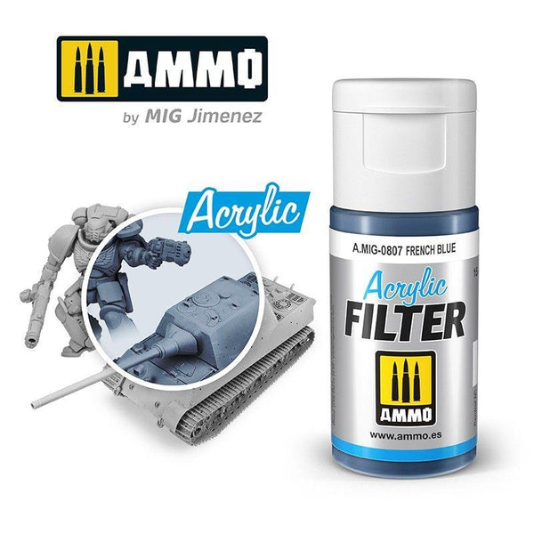 Ammo by MIG Acrylic Filter French Blue - Gap Games