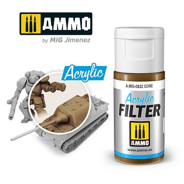 Ammo by MIG Acrylic Filter Ochre - Gap Games