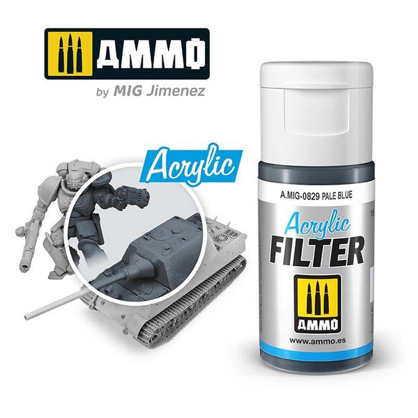 Ammo by MIG Acrylic Filter Pale Blue - Gap Games