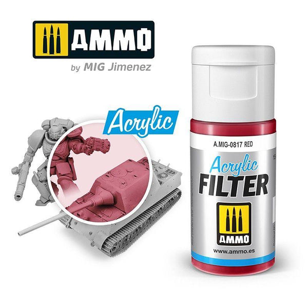 Ammo by MIG Acrylic Filter Red - Gap Games