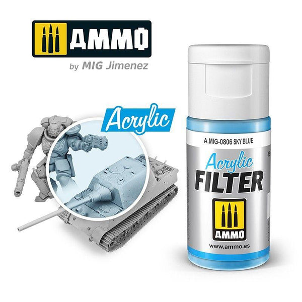 Ammo by MIG Acrylic Filter Sky Blue - Gap Games
