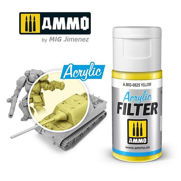 Ammo by MIG Acrylic Filter Yellow - Gap Games