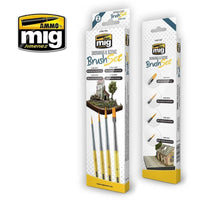 Ammo by MIG Brushes Dioramas and Scenic Brush Set - Gap Games