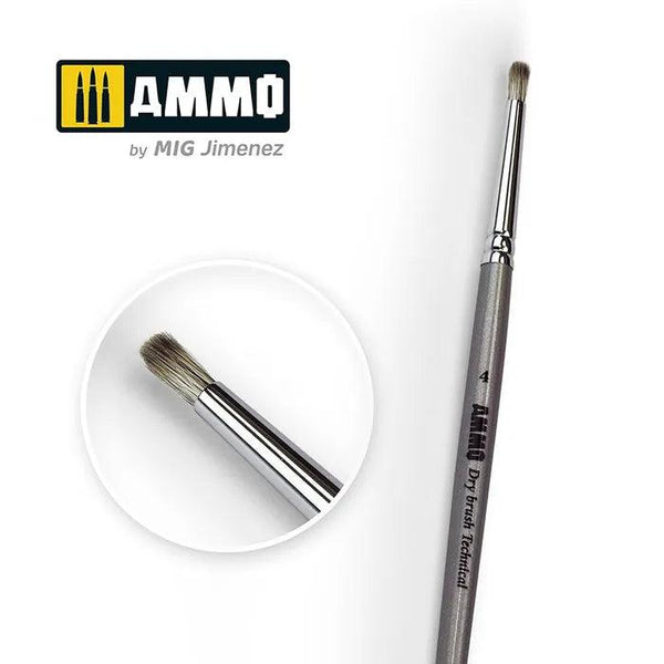 Ammo by MIG Brushes Drybrush Technical Brush 6 - Gap Games