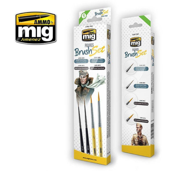 Ammo by MIG Brushes Figures Brush Set - Gap Games