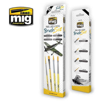 Ammo by MIG Brushes Panel Lines and Fading Brush Set - Gap Games
