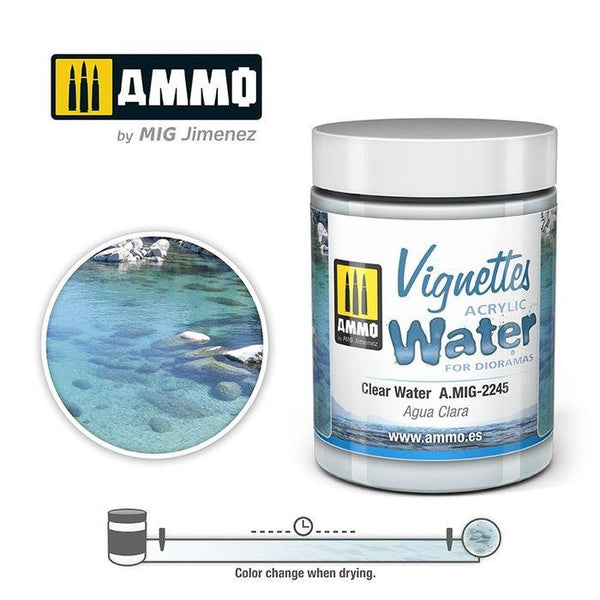 Ammo by MIG Dioramas Clear Water 100ml - Gap Games