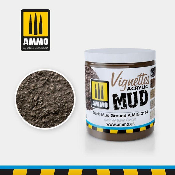 Ammo by MIG Dioramas Dark Mud Ground 100ml - Gap Games