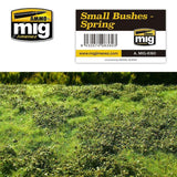 Ammo by MIG Dioramas - Grass Mats - Small Bushes - Spring - Gap Games