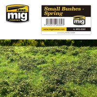 Ammo by MIG Dioramas - Grass Mats - Small Bushes - Spring - Gap Games