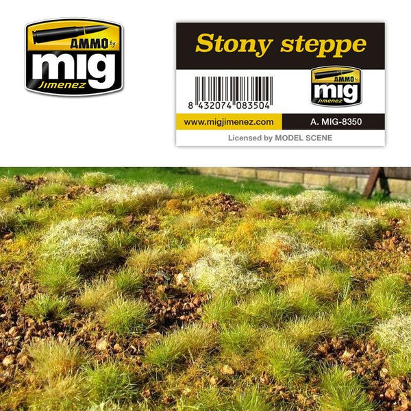 Ammo by MIG Dioramas - Grass Mats - Stony Steppe - Gap Games