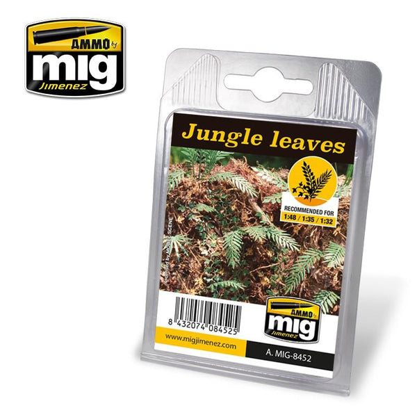 Ammo by MIG Dioramas - Laser Cut Plants - Jungle Leaves - Gap Games