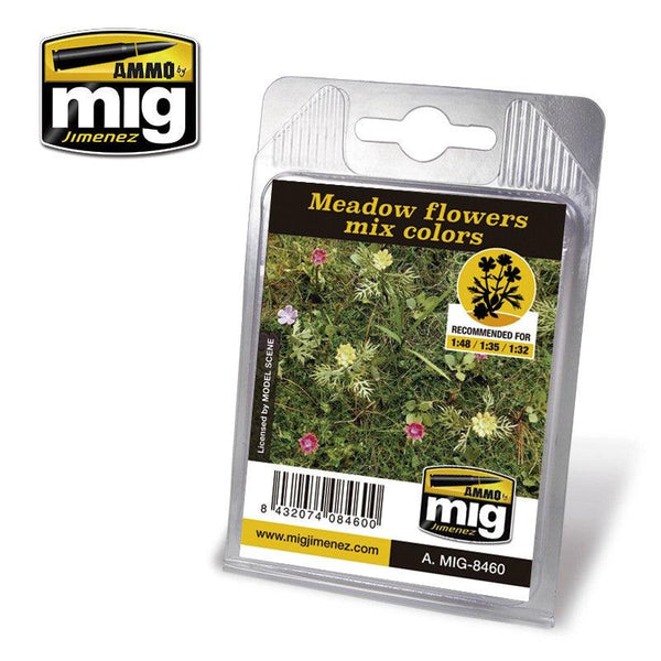 Ammo by MIG Dioramas - Laser Cut Plants - Meadow Flowers Mix Colors - Gap Games