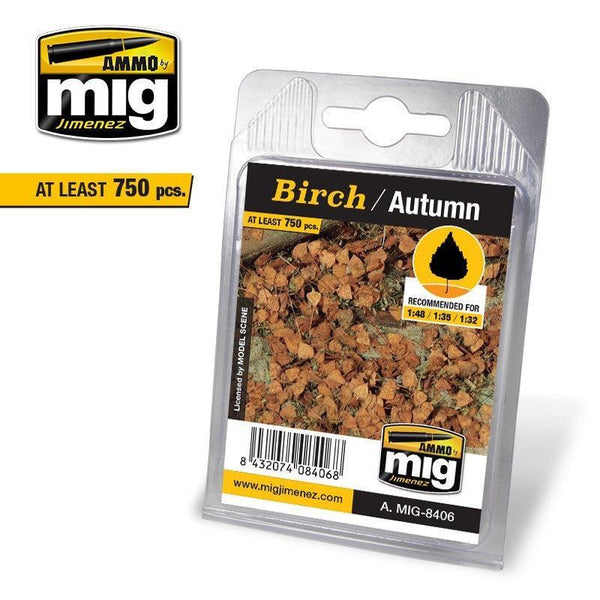 Ammo by MIG Dioramas - Leaves - Birch - Autumn - Gap Games