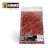 Ammo by MIG - Dioramas - Marble - Red Marble - Round Die Cut Marble Bases 2pc - Gap Games
