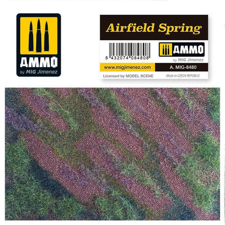 Ammo by MIG Dioramas - Scenic Mats - Airfield Spring - Gap Games