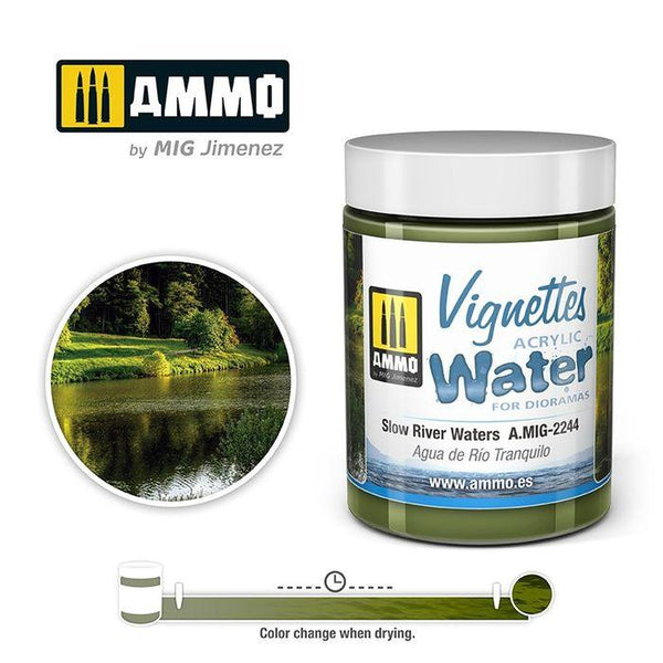Ammo by MIG Dioramas Slow River Waters 100ml - Gap Games