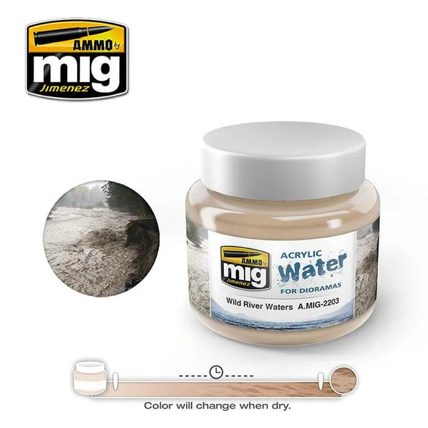 Ammo by MIG Dioramas Wild River Waters 250ml - Gap Games