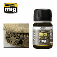 Ammo by MIG Enamel Effects Dark Mud 35ml - Gap Games