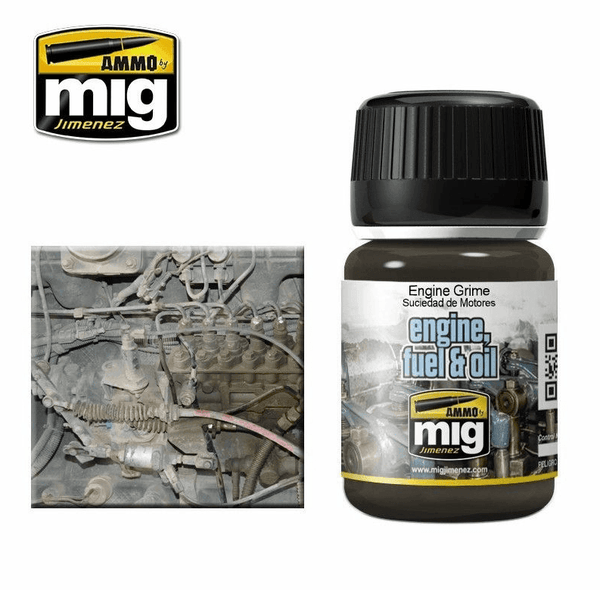 Ammo by MIG Enamel Effects Engine Grime 35ml - Gap Games