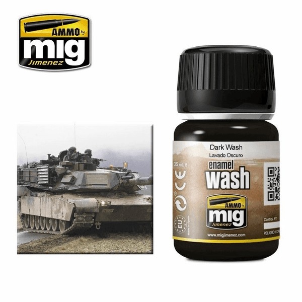 Ammo by MIG Enamel Washes Dark Wash 35ml - Gap Games