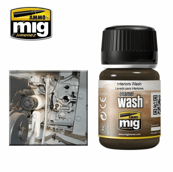 Ammo by MIG Enamel Washes Interiors Wash 35ml - Gap Games