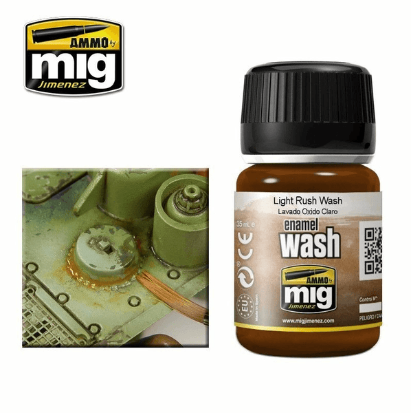 Ammo by MIG Enamel Washes Light Rust Wash 35ml - Gap Games