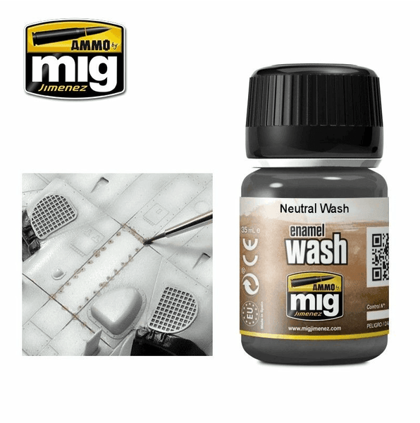 Ammo by MIG Enamel Washes Neutral Wash 35ml - Gap Games