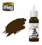 Ammo by MIG Figures Paints Burnt Brown Red 17ml - Gap Games