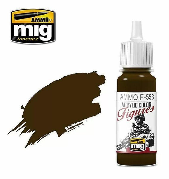 Ammo by MIG Figures Paints Burnt Brown Red 17ml - Gap Games