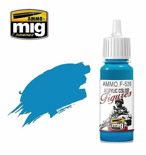 Ammo by MIG Figures Paints Cyan 17ml - Gap Games