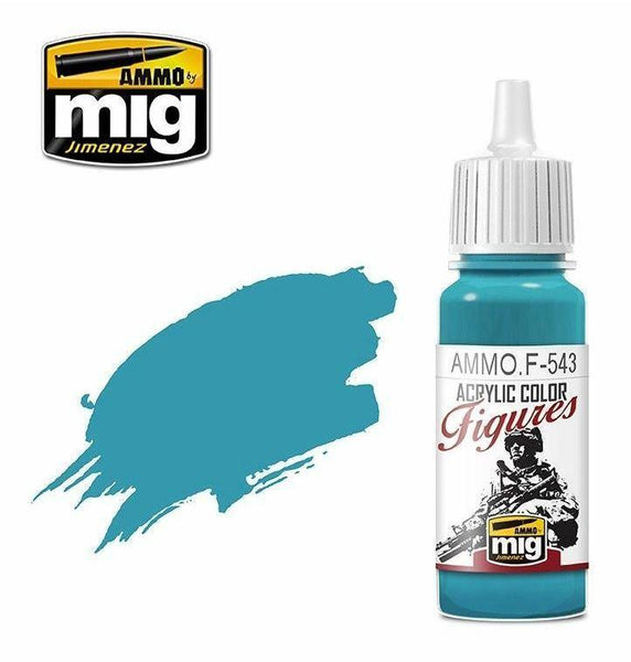 Ammo by MIG Figures Paints Green Blue 17ml - Gap Games