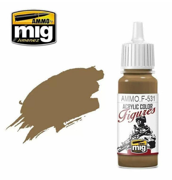 Ammo by MIG Figures Paints Light Brown 17ml - Gap Games