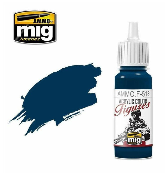 Ammo by MIG Figures Paints Marine Blue 17ml - Gap Games