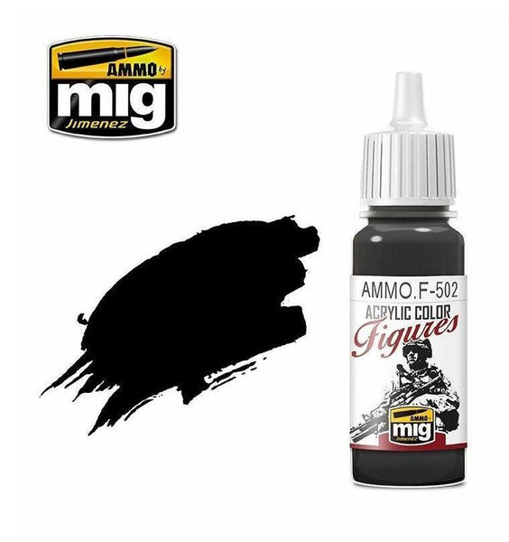 Ammo by MIG Figures Paints Outlining Black 17ml - Gap Games