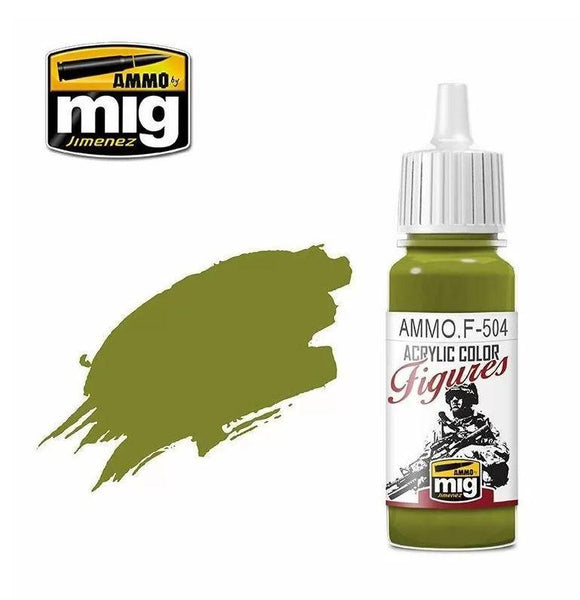 Ammo by MIG Figures Paints Yellow Green 17ml - Gap Games