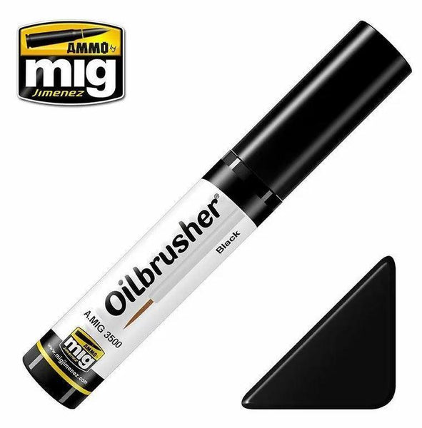 Ammo by MIG Oilbrusher Black - Gap Games