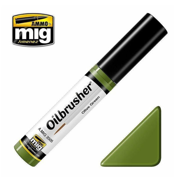 Ammo by MIG Oilbrusher Olive Green - Gap Games