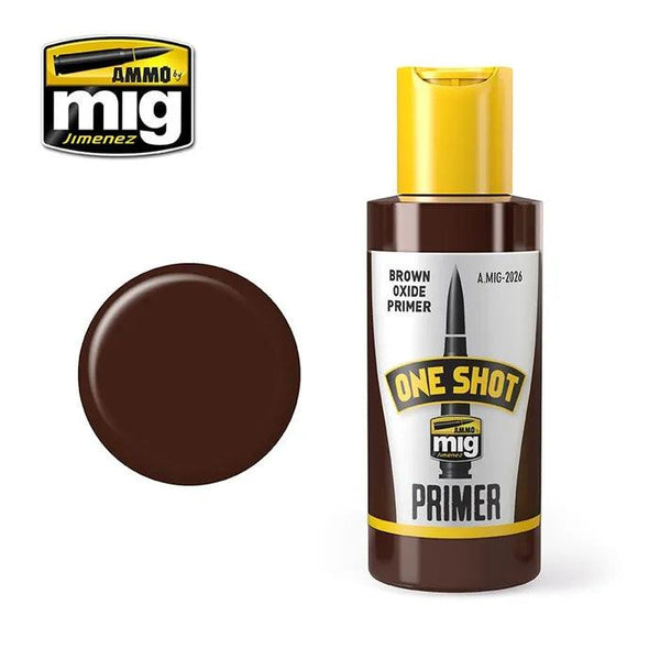 Ammo by MIG One Shot Primer - Brown Oxide 60ml - Gap Games