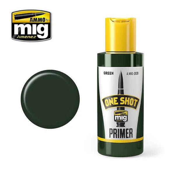 Ammo by MIG One Shot Primer - Green 60ml - Gap Games