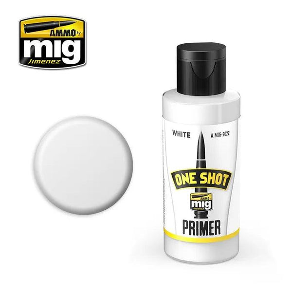 Ammo by MIG One Shot Primer - White 60ml - Gap Games