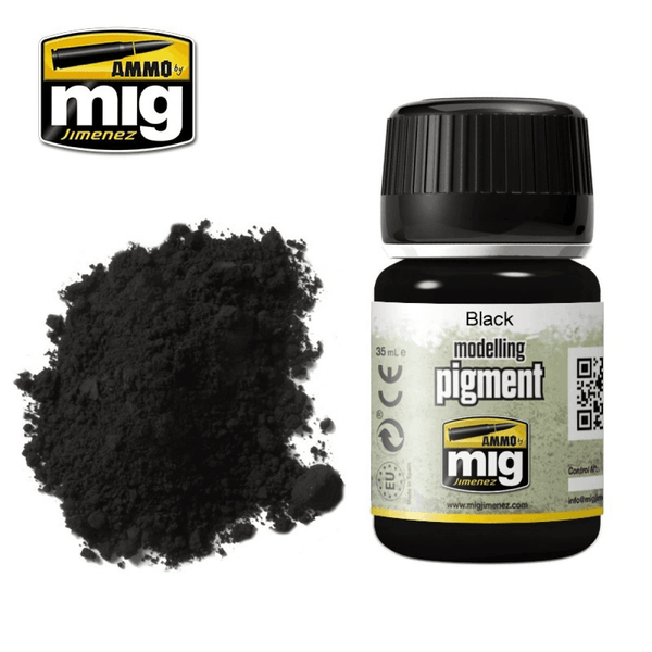 Ammo by MIG Pigments Black 35ml - Gap Games