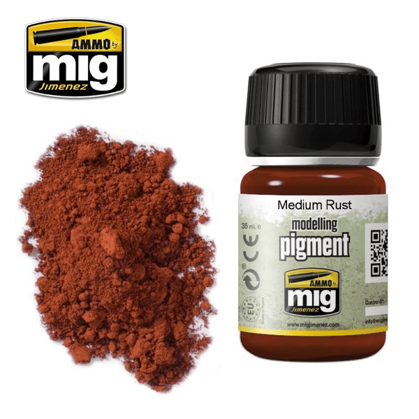 Ammo by MIG Pigments Medium Rust 35ml - Gap Games